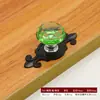 Manija de Puerta de Gabinete de Muebles Manija de Cristal Transparente Colorida Moderna Minimalista Gabinete Armario Cajón Gabinete Manija de un Solo Agujero