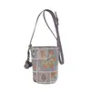Bolsa de Tela Bordada de Alta Gama Transfronteriza 2026 Nueva Primavera para Mujer, Bolso Cruzado de Hombro Magnético Versátil de Moda, Elegante