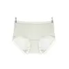 Ropa Interior de Encaje de Fibra de Bambú Natural para Mujer, de Cintura Media Transpirable Camelia 10A Antibacteriana con Entrepierna de Seda de Mora, Ropa Interior Sin Costuras para Verano