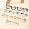Gafas de estilo moderno con montura cuadrada TR90, gafas planas, antiazules, 2385