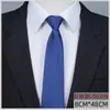 Corbata con cremallera para hombre Vestir Negocios Nudo sin nudos Azul Rayas Fácil de tirar Trabajo Ropa de trabajo Ancho