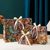 Bolsa de Papel para Empaque de Tienda de Ropa Estilo Retro Lápiz Labial Perfume Cosméticos Bolso de Mano Bolsa para Regalo Bolsa de Regalo Es
