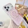 Funda mate para iPhone 18 Pro Max con puntos degradados, Funda magnética con soporte giratorio para Apple 17 Pro