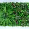 Simulación de fábrica pared de plantas artificiales césped letrero de puerta pared de fondo decoración Milán eucalipto pared de plantas verdes artificiales