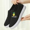 Primavera Novos Sapatos Femininos de Malha Estilo Coreano Tênis Slip-on Respirável Sola Macia Sapatos Mãe Sapatos Preguiçosos Sapatos de Estudante