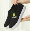 Novos Sapatos de Malha Femininos Primavera e Verão, Tênis Slip-On Estilo Coreano, Sapatos de Uma Sola Macios Respiráveis, Sapatos Preguiçosos, Sapatos de Estudante