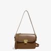 Bolso Primavera Versátil para Mujer Estilo Occidental Textura Hebilla de Cierre Bolso de Mujer 2024 Nuevo Textura de Alta Gama Hombro Cruzado Bolso Cuadrado Pequeño