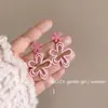 Brincos de Gancho Flor Dopamina Doce Femininos Novo Estilo de Férias de Verão High-End Exagerados Praia Fofos Brincos Femininos