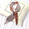 Ins fita de cetim da Coreia do Sul lenço feminino tira estreita fita decorativa multiuso versátil cinto lenço fino pequeno