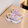 Sapatos Funcionais Infantis Primavera e Outono Novo Estilo Crianças Sapatos Esportivos Infantis Meninas Meninos 2026 Solado Macio Malha Grossa Roxa Tecido de Malha