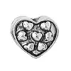 Pulsera Pandora cuentas sueltas Torre Eiffel diy aleación forma de corazón agujero grande cuentas accesorios de joyería fábrica venta al por mayor