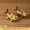 Um par de peixes-dinheiro de latão para enfeite de mesa para escritório e casa, enfeites de latão simbolizando prosperidade ano após ano