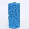 Shengwei Atacado Corda Trançada Colorida de 3mm 4mm Feita à Mão Materiais DIY para Roupas Bolsas Tapeçaria Corda de Linha de Algodão