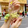 Chaveiro/Pingente de Bolsa Shuibei Ano Novo do Cavalo Ouro Puro Paz e Alegria com Gato da Sorte Dourado Presente para Empresa
