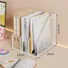Suporte de Arquivos, Porta-Informações Metálico de Múltiplos Níveis para Escritório, Organizador de Estação de Trabalho, Suporte de Livros para Mesa de Estudante