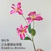 Novo Vermelho Rosa Casamento Flor Artificial Atacado Rosa Quênia Vermelho Rosa Salão de Casamento Hotel Guia de Estrada Sessão Flor Artificial