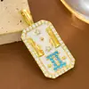Collar de Piedra de Nacimiento Colorida Constelación Doce Europea y Americana Transfronterizo para Mujer Lujo Ligero Nicho Temperamento Simple Versátil Joyería al por Mayor