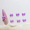 Accesorios de Arte de Uñas con Moño Estilo Nuevo 2026 para Niñas, Materiales de Decoración de Resina con Moño Colorido Tridimensional para Uñas