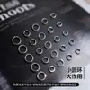 Anillos de Salto Abiertos de Aleación de Titanio F136 Hechos a Mano para Joyería DIY Conectores de Círculos Pequeños Anillos de Cierre Dorados para Joyería de Moda