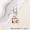 Llavero de Gato KT Estampado de Leopardo Colgante de Dibujos Animados de Resina y Aleación Encanto Lindo para Bolsos Llavero de Gatito Estampado de Leopardo Venta al por Mayor