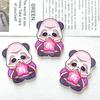 Broche acrílico mediano de panda bonito de Año Nuevo para hacer uno mismo, accesorios para el cabello de dibujos animados, pinzas para el cabello, pequeños accesorios de decoración para regalos.