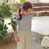 Camiseta de Manga Curta para Bebê Verão Algodão Puro Camiseta Básica 3-10 Anos Crianças Cor Pura Versátil Camiseta Vendas Diretas de Fábrica Transfronteiriça
