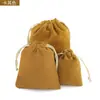 Bolsa de joyería de franela de alta calidad, bolsa para joyas, bolsa para guardar joyas, bolsillo con cordón, bolsa pequeña de tela, bolsa de terciopelo brocado, bolsa de embalaje, venta al por mayor