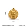 Acessórios de Joias de Luxo Leve Pingente Único Banhado a Ouro 18K Cabeça de Beleza Pingente Transfronteiriço Colar Pingente de Joia