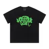 Meichao Syna World Estampado de Letras Verano Mujer Estilo Diamante Calle Alta Hip-Hop Talla Grande Holgado Casual Manga Corta t