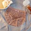 ¡Wow, Bragas Sexy de Encaje Hechas a Medida de Cintura Media, Semitransparentes, Sin Costuras, con Refuerzo de Seda Satinada de Lujo Ligero para Mujer