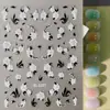 Adesivos para Nail Art de Flores Frescas Aurora 5D Em relevo Tridimensional Concha Luz Flor de Cinco Pétalas Adesivos de Unha DIY Modelo Sl