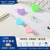Creativos clips de plástico ecológico en forma de corazón para exámenes estudiantiles, clips para papelería, lindos mini clips para tarjetas y fotos de niñas