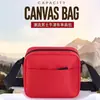Bolsa Transversal de Ombro Único Cor Pura com Logo Estampado Publicitário para Viagem Tecido Oxford Grande Capacidade Universal para Homens e Mulheres