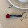 Pasador de Pelo de Perlas de Colores Coreanos, Estilo Nuevo para Niñas con un Toque de Lujo, Pinza para Flequillo y Cabello Fino, Accesorio para el Cabello de Bebé
