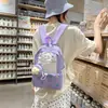 Mochila Estilo Coreano Ins para Alunos do Ensino Fundamental e Médio para Meninas Grande Capacidade Fresca Doce Duas Alças Mochila de Viagem Casual Fofa