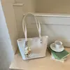 2026 Nueva Moda para Mujer Bolso Tejido Versátil Bolso de Hombro de Gran Capacidad Bolso Tote para Viajes Cotidianos Bolso de Mano Texturizado Moderno