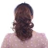 Peluca de Moda Estilo Coreano Cola de Caballo para Mujer Corta con Correa Cabello Rizado Cola de Caballo Esponjosa Rollo de Flor de Pera Cabello Corto Cola de Caballo Falsa
