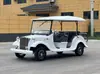 Coche Turístico Eléctrico Oficina de Ventas de Turismo en Zona Escénica Vehículo para Ver Casas Coche Turístico para Hotel y Parque Coche Eléctrico Retro Vintage de 11 Plazas