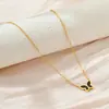 Collar Cruzado de Acero de Titanio para Mujer, Amor de Moda Transfronterizo, Diseño de Nicho de Lujo Ligero, Completamente de Acero de Titanio, Cadena para Clavícula con Temperamento que No se Desvanece
