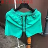 Pantalones Trimestrales Pantalones de Playa de Verano para Hombre Estilo Coreano Pantalones Triples Shorts de Secado Rápido Color Caramelo Sueltos Delgados Modernos Shorts Deportivos