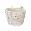 Cesta Grande para Bicicleta, Cesta para Muñeca de Cochecito, Cesta Delantera Tejida con Cuerda para Bicicleta Infantil, Decoración para Patinete