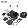Funda Protectora de Silicona para GoPro Hero, Película Templada, Cubierta de Lente, Carcasa Protectora, Cubierta Lateral de Batería, Yama Transfronterizo