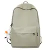 Mochila Simple Estilo Coreano, Mochila de Gran Capacidad para Estudiantes Universitarios Hombres y Mujeres, Color Sólido, Alta Calidad, Bonita Mochila Escolar para Estudiantes