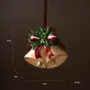 Novos Produtos Transfronteiriços Meias com Sino Tridimensional Cavalo Vermelho Pingente de Resina Enfeites de Árvore de Natal Decoração de Feriado Presentes