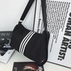 Nova bolsa de ombro listrada de grande capacidade super legal moda preguiçosa bolsa mensageira de compras viagem Fotografia de rua grande capacidade Bolsa feminina