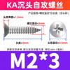 Parafusos Autoatarraxantes Galvanizados de Aço Carbono Ka Parafusos de Precisão Parafusos Autoatarraxantes de Cabeça Chata Cruzada Pequena M1.2/M1.5/M1.7