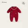 Modelo de Bem-Estar Roupas de Outono e Inverno Não Reembolsáveis para Meninas Bebês, Roupas Quentes para Recém-Nascidos, Macacão para Meninos