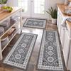Alfombra Persa para Piso Transfronteriza Hogar Cocina Absorbente de Agua Resistente a Manchas de Aceite Juego de Tres Piezas Etiqueta Independiente
