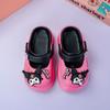 Zapatos de Agujeros para Niñas Kulomi Cabeza Grande Dibujo Animado Punta Redonda Francesa Boca Baja Lindos Calzado Exterior Suela Suave Sensación de Pegado Mary Jane