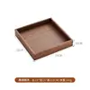 Caja organizadora de escritorio grande de madera de nogal negro, portallaves de oficina de madera natural, organizador de joyas y papelería para la entrada, organizador de artículos varios de madera maciza